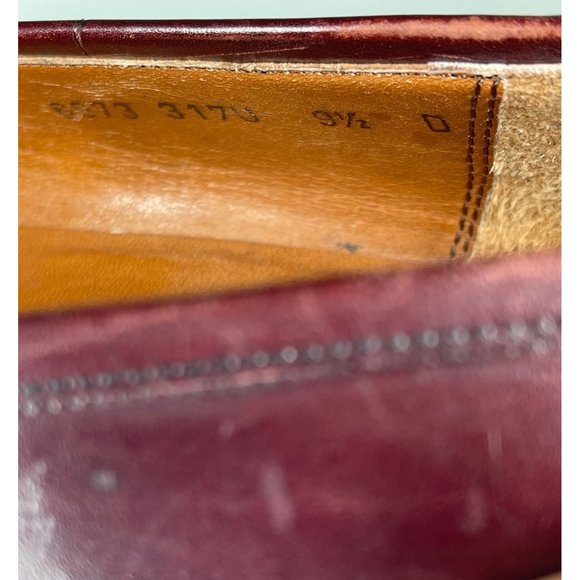 Salvatore Ferragamo Kilt Wingtip Oxblood Loafer Size 9.5
